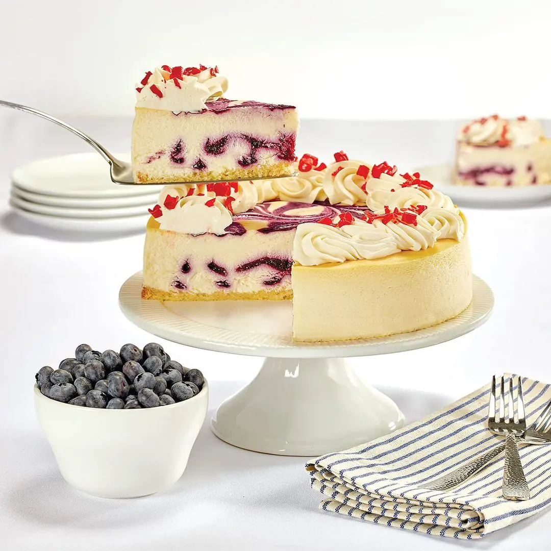 Red, white and blue(berry) cheesecake from Juniro's.