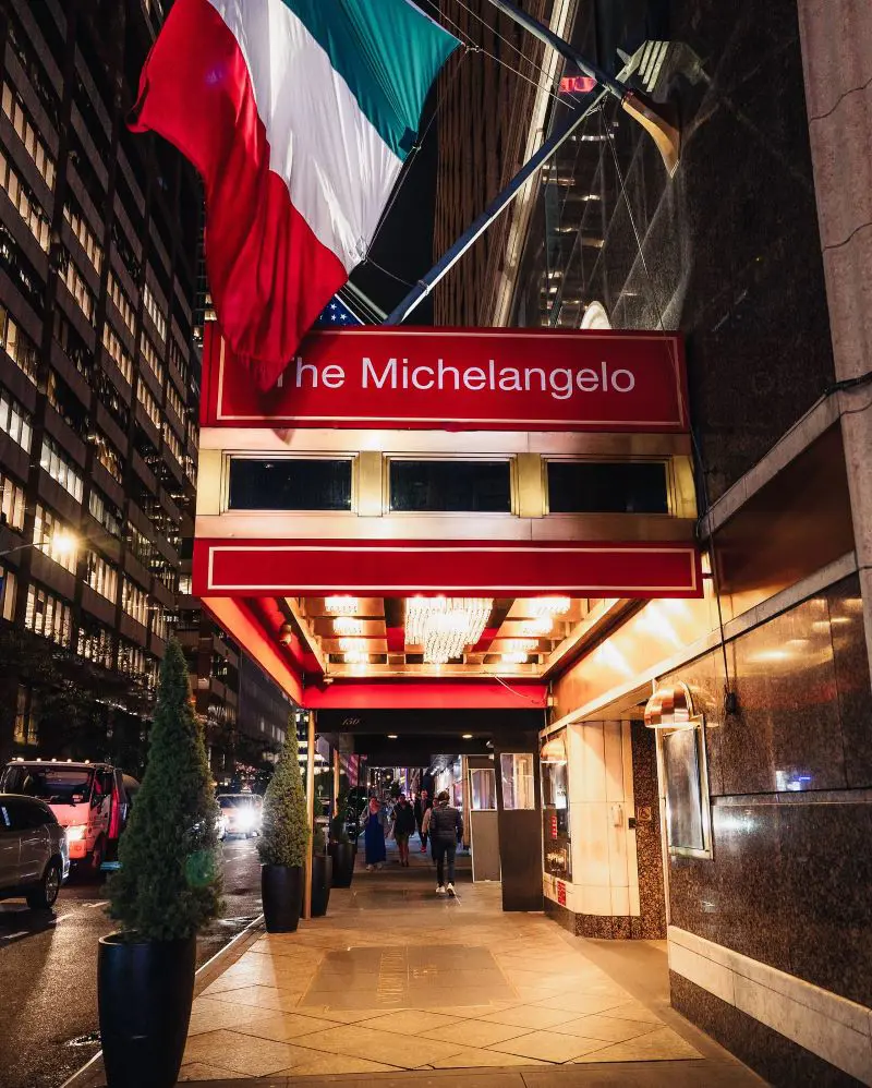 Authentic Italian cuisine at The Michelangelo Hotel