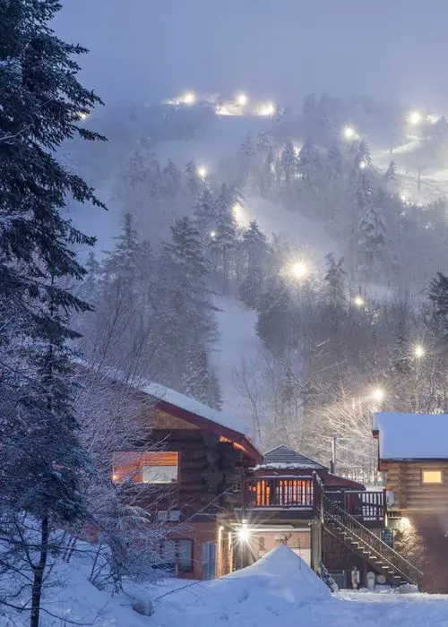 Night Skiing at the Mount Bohemia Ski Resort In Michigan
