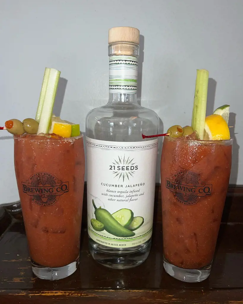 Bloody Maria, fresh drink by Kristyn at Market Street Brewing Co.