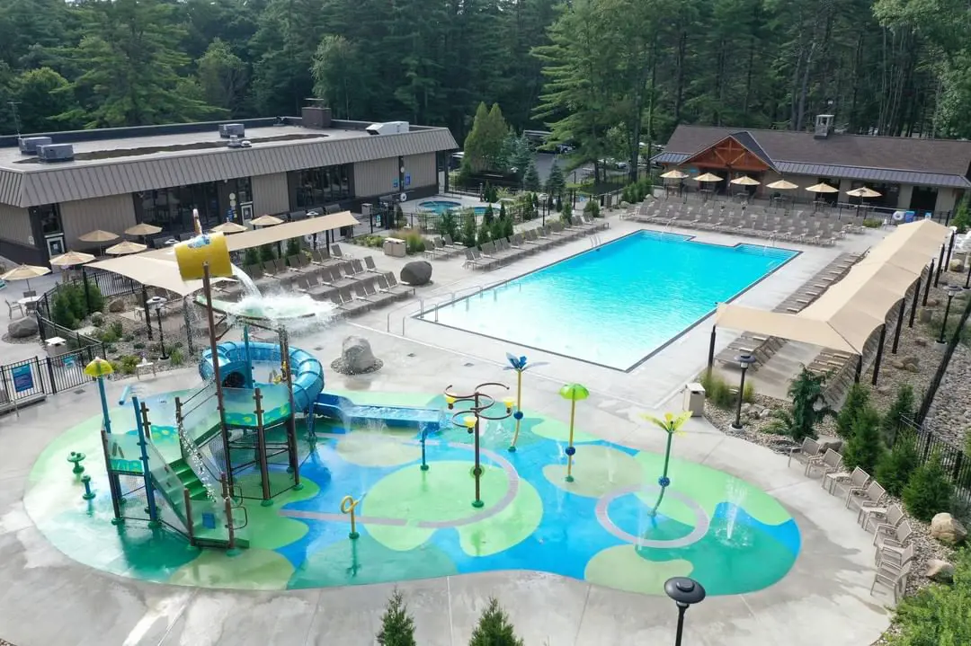 Cascade Cove Aquatic area at Lake George RV Park