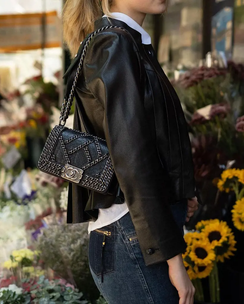 Iconic Chanel Boy Bag is available at the WGACA store SoHo NYC