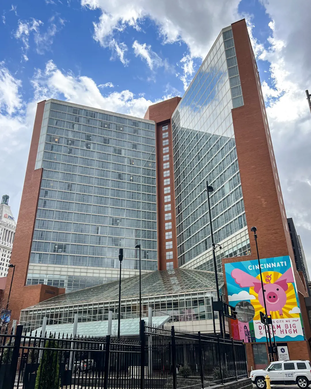 The Hyatt Regency is located 10 minutes away from park.