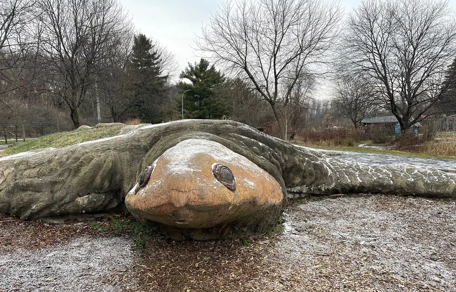 Giant turtle at Ithaca Children’s Garden.