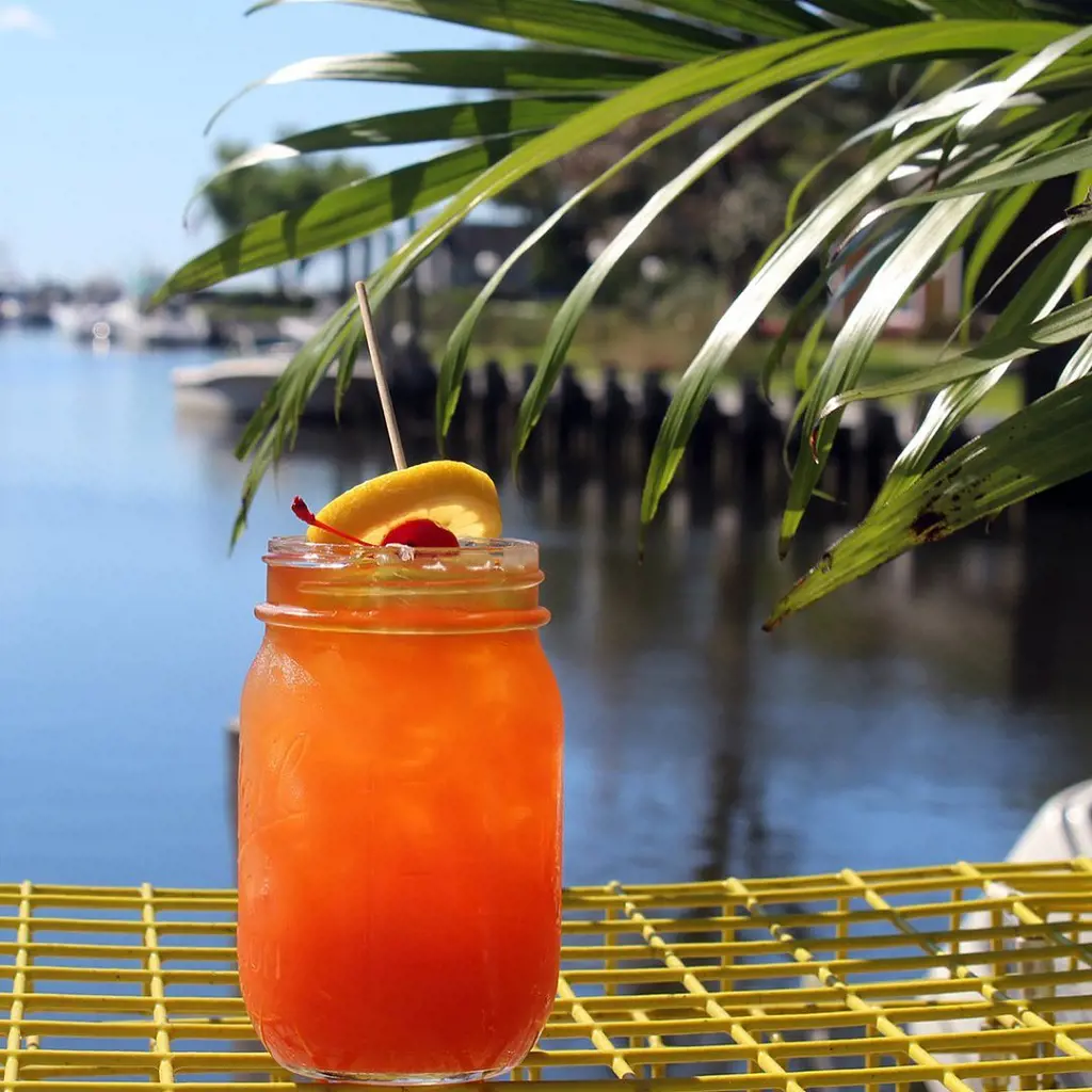 Jamaican popular sweet punch, Rum Punch at The Station Bar
