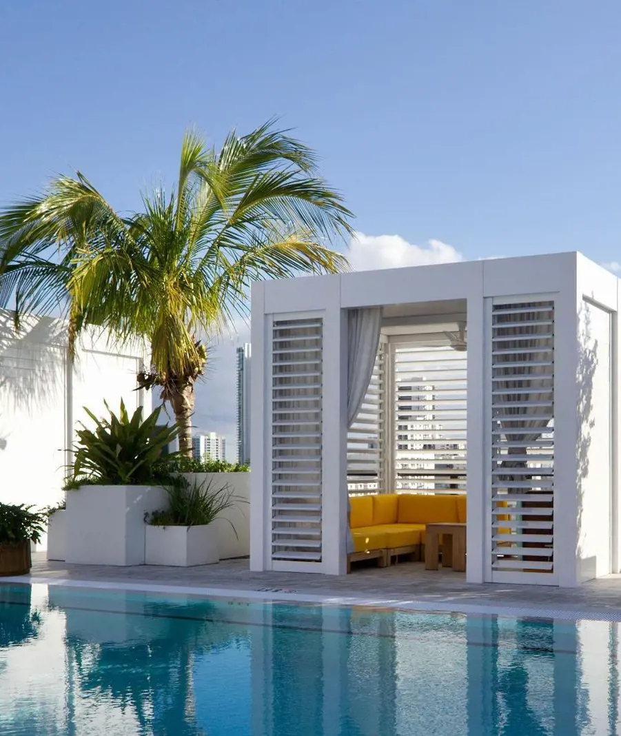 Private cabanas for private parties at Nautilus by Arlo.